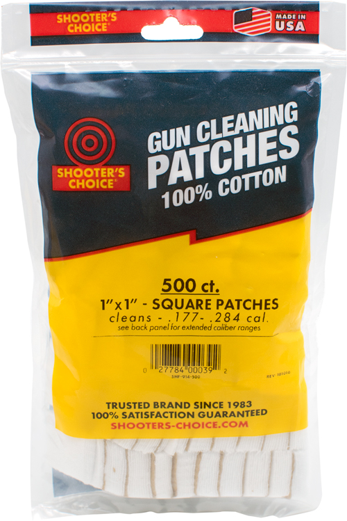 Shooter's Choice 500 Pack 1" Cleaning Patches
