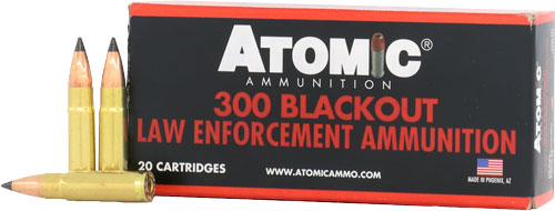 Atomic 475 Tactical LE Nosler Varmageddon Polymer Tip 110 Grain .300 AAC Blackout mic 475 Tactical LE Nosler Varmageddon Polymer Tip 110 Grain .300 AAC Blackout Ammo