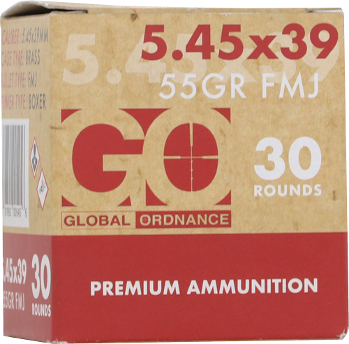 Global Ordnance 545x39 55gr FMJ Brass 5.45x39mm – Reliable AK-74 Range Ammo 4 Global Ordnance 5.45x39mm 55 grain FMJ brass cartridges