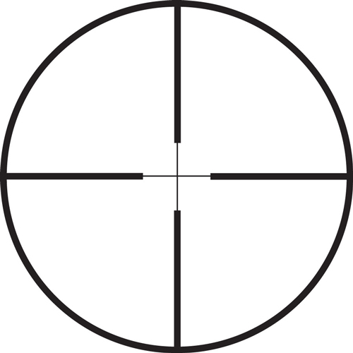 Traditions A1171 Muzzleloader Scope Pack 3-9x40 Duplex Matte Black with Medium Rings & Two-Piece Base