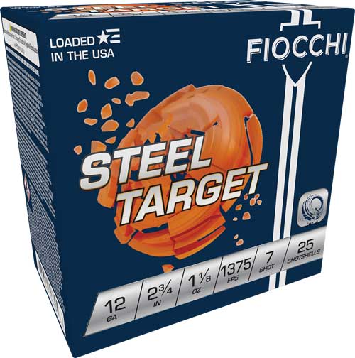 Fiocchi Steel 12GA 2.75" Shotgun Shells 250 Count Non-Toxic #7 Shot 1375...