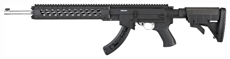 ATI B.2.10.2210 AR-22 Stock Kit 6-Position Black for Ruger 10/22