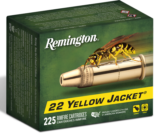 Remington Yellow Jacket .22 LR 33gr HP Rimfire Ammo
