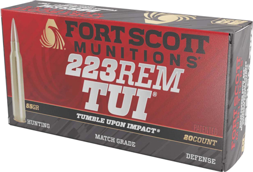 Fort Scott Munitions 223055SCV Tumble Upon Impact (TUI) 223 Rem 55 gr-img-0