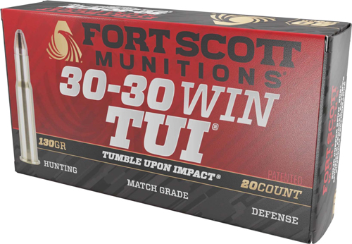 Fort Scott 30-30 Win TUI 130Gr Solid Copper 20Rd 10Bx/Cs