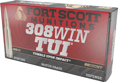 Fort Scott Munitions 308168SCV Tumble Upon Impact (TUI) Brush Hog 308 Win-img-0