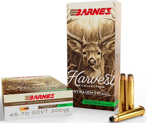 Barnes Harvest Collection Sierra Pro-Hunter Ammunition 45-70 Govt 300GR FN 2215 FPS 20/Ct