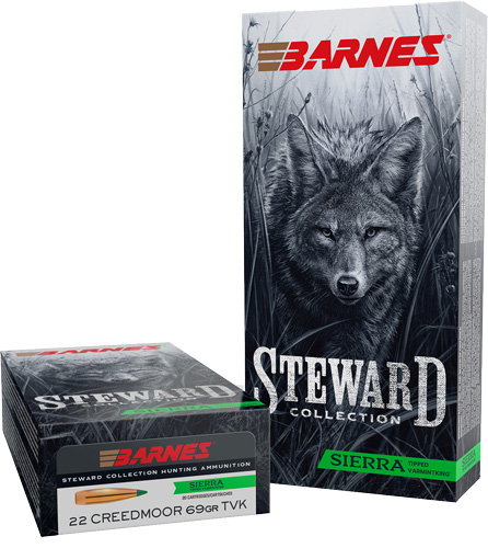 Barnes Steward 22 CM 69GR - Tipped Varmintking 20RD 10BX/C