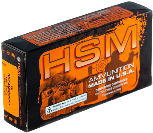 HSM 357 MAXIMUM 180GR XTP-20RD 25BX/CS 357 MAXIMUM 180GR XTP-20RD 25BX/CS Ammo