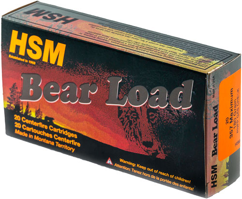 HSM BEAR 357 MAXIMUM 180GR-RNFP 20RD 25BX/CS BEAR 357 MAXIMUM 180GR-RNFP 20RD 25BX/CS Ammo