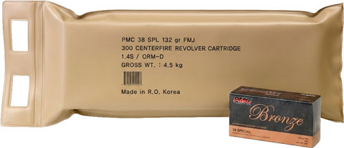 PMC Bronze Battle Pack .38 Special Handgun Ammo - 132 Grain | FMJ | 300RD Battle Pack
