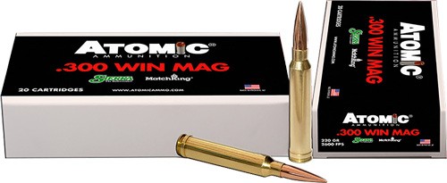 ATOMIC 300 WM 220GR MATCH-SIERRA HPBT 20RD 10BX/CS MIC 300 WM 220GR MATCH-SIERRA HPBT 20RD 10BX/CS Ammo