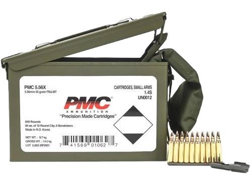 PMC 5.56 NATO 55gr 840rd – Dependable Range Ammo, 840 Rounds