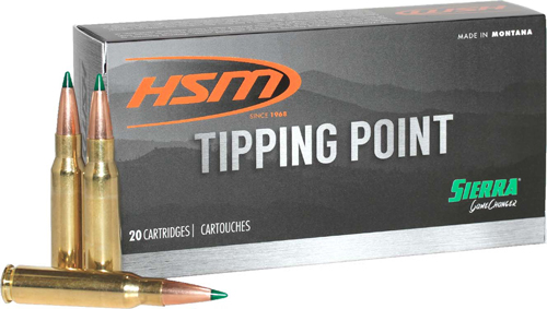 HSM HSM65Creedmoor7N Tipping Point Sierra GameChanger Polymer Tip 140 Grain 6.5mm Creedmoor HSM65Creedmoor7N Tipping Point Sierra GameChanger Polymer Tip 140 Grain 6.5mm Creedmoor Ammo