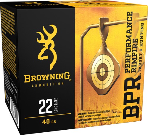 Browning BPR Performance Rimfire .22 LR 40gr Lead Round Nose 400 Rounds