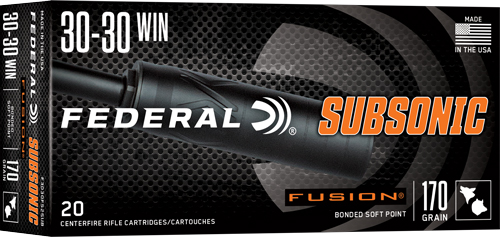 ERAL FUSION 30-30 WIN 170GR SUBSONIC FUSION 20RD 10BX/CS Ammo