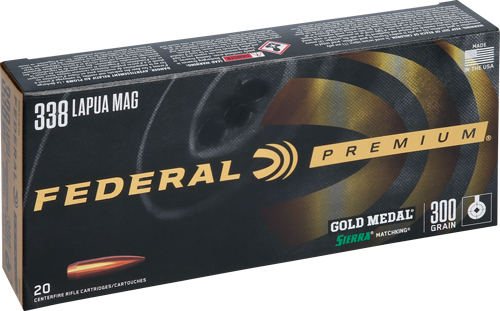 Federal GM338LM2 338 Lapua Mag 300 gr Sierra MatchKing BTHP Ammo - Federal - Best Price $109.44