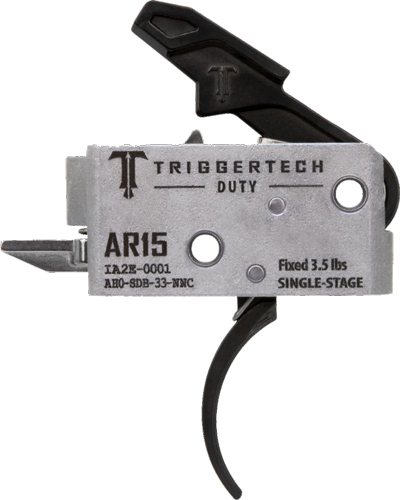 TRIGGERTECH AR-15 Single Stage Black Duty Curved