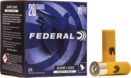 Federal H2026 Game Load 20GA 2.75" 1oz #6 250rd Case