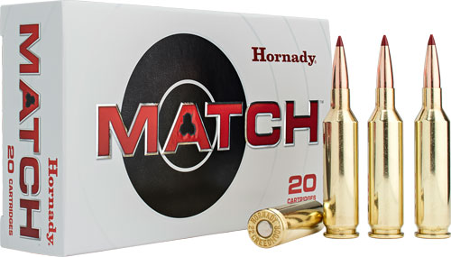 Hornady 83411 Match 22 Creedmoor 80gr ELD 3285fps 20/Box - Hornady - EXTREMELY LOW DRAG-MATCH for sale at TheGunDock
