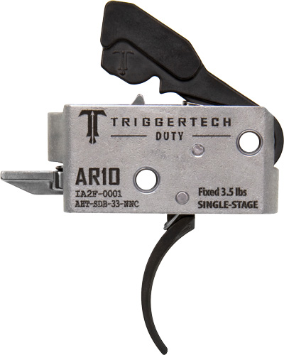 Triggertech AR-10 Duty Trigger Single-Stage 3.5 Lb Curved Black