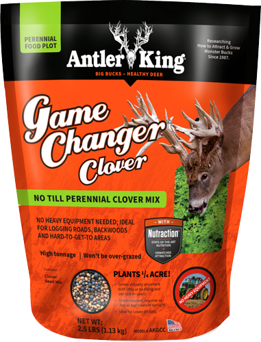 Antler King Food Plot Seed Game Changer Clover Md: gcc2.5