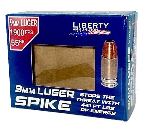 LIBERTY SPIKE 9MM 55GR COPPR HP 20RD