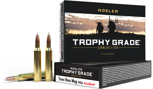 ler Trophy Grade Rifle Ammunition 7mm Rem. Mag. 140 Gr. AB SP 20 Rd. Ammo