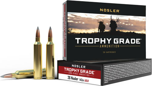 Nosler Trophy Grade Long-Range 26 Nosler 142gr AccuBond LR Ammo