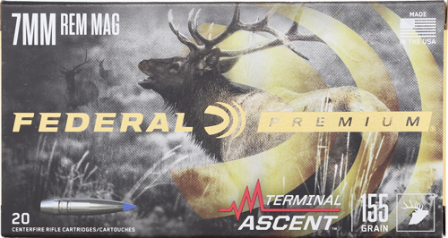 Federal 7MM Rem Mag 155Gr Terminal Ascent 20Rd 10Bx/Cs