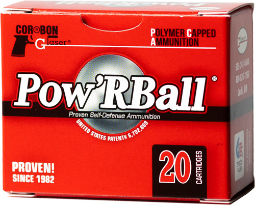 Glaser Pow'RBall .38 Special 100 gr JHP Handgun Ammunition (20 rds)