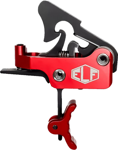 Elftmann APEX-PRO-R-C Trigger AR Platforms Curved 2.75-7lbs Red