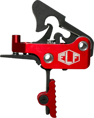 Elftmann APEX-R-S AR-15 Trigger, Straight Adjustable 2.75-7lbs, Red