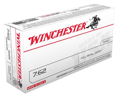 Winchester 7.62x51mm NATO 147gr FMJ Ammo - 20 Rounds