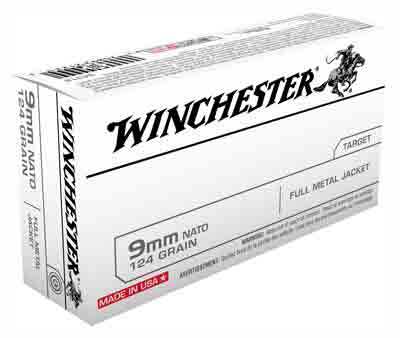 chester USA Pistol 9mm NATO 124 Gr. FMJ 50 Rd. Ammo