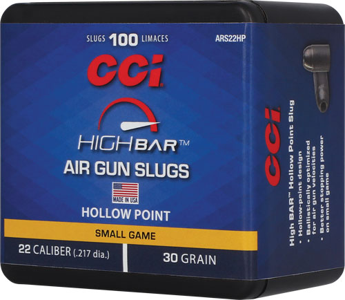 CCI HIGH BAR AIR Pellets 22 - 30GR HP 100RD BOX 5BX/CS
