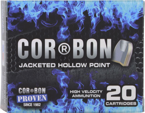 Cor Bon SD38125S .38 Special +P 125gr JHP Brass Ammo 20 Rounds
