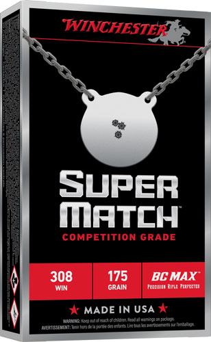 Winchester Super Match .308 Winchester 175 Grain BC Max 20/10