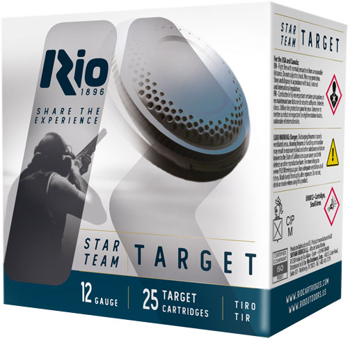 Rio Star Team 12 Gauge 2-3/4" #8 Shot 1-1/8 oz 1250 FPS 250-Round Case