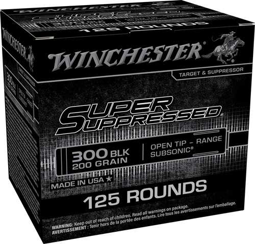Winchester Suppressed 300 AAC - 200GR FMJ 125RD 6BX/CS