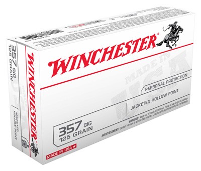 chester USA Pistol 357 Sig 125 Gr. Jacketed HP 50 Rd. Ammo