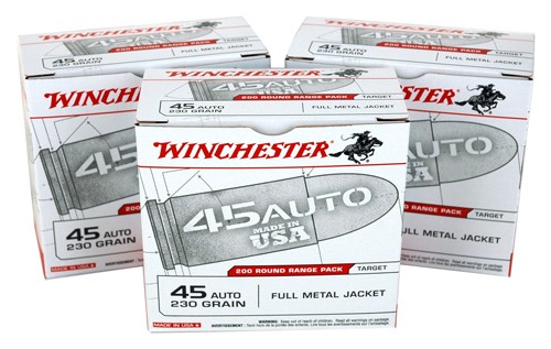 CHESTER USA 45ACP 230GR-FMJ-RN 600RD CASE LOT Ammo