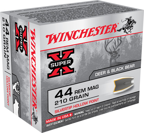 WINCHESTER SUPER-X 44 REM MAG-210GR SILVERTP HP 20RD 10BX/CS CHESTER SUPER-X 44 REM MAG-210GR SILVERTP HP 20RD 10BX/CS Ammo