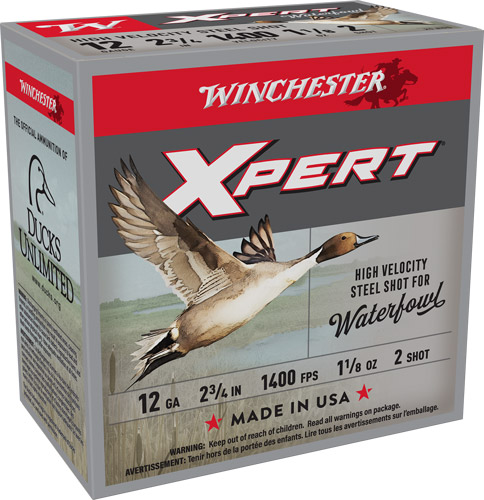 Winchester Super-X Xpert High-Velocity Steel 12 Gauge 2.75 in 1-1/8 oz #2 25 Rounds