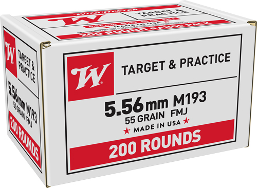 Winchester USA VM193200 5.56 NATO Full Metal Jacket 55 Grain 200 Rounds