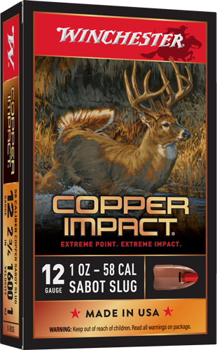 Winchester Copper Impact 12 Gauge 2-3/4 in Sabot Slug Shotshell (1 oz, 1600 fps)