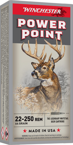 Winchester Super-X .22-250 Remington 64gr Power-Point (PSP) 20rd