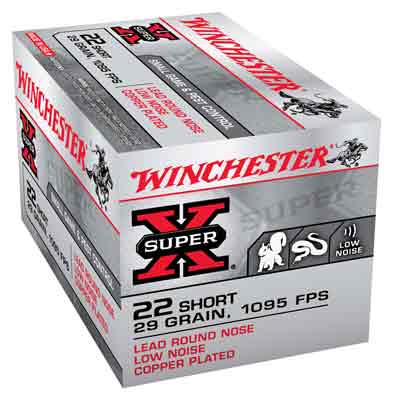 Winchester Super-X Rimfire Ammo 22 Short 29 Gr. Lead Round Nose 50 Rd. chester Super-X Rimfire 22 Short 29 Gr. Lead Round Nose 50 Rd. Ammo