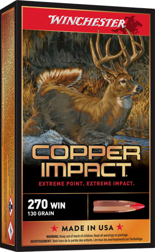 Winchester Copper Impact .270 Winchester 130gr Lead-Free Rifle Ammunition (20rd)