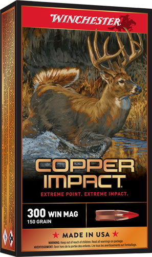 Winchester Copper Impact .300 Winchester Magnum 150 gr Lead-Free Copper Extreme Point (20rd)